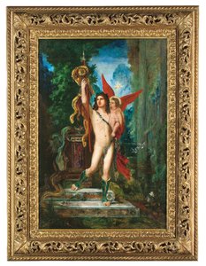 Jason og Eros, 1890-91 av Gustave Moreau
