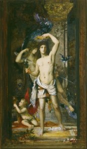 Den unge mannen og døden av Gustave Moreau