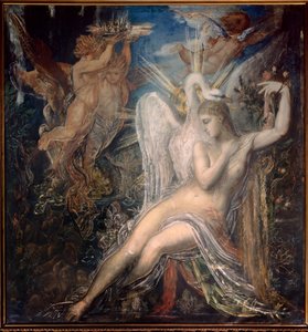 Leda og Svanen av Gustave Moreau