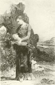 Orpheus (gravering) av Gustave Moreau