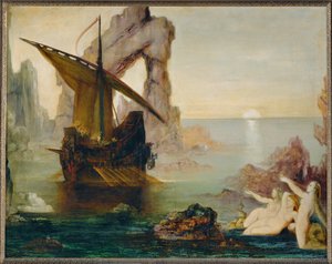 Ulysses og sirenene (maleri på lerret) av Gustave Moreau