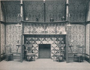 Ingle-Nook designet av G. Serruier, 1898 av Gustave Serrurier Bovy