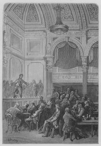 Kafe-konsert av Gustave after Dore
