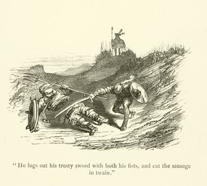 Illustrasjon for verkene til Rabelais av Gustave after Dore