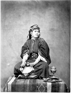 Harem Slave, Algerie, 1859 (albumintrykk fra vått kollosjonsnegativ)