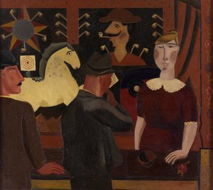 The Shooting Gallery (olje på lerret)