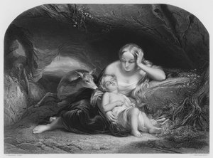 Genevieve av Brabant, fra bildet i Den Kongelige Samling