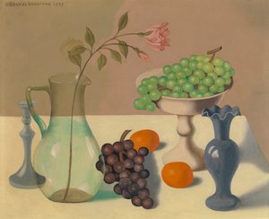 Stilleben med druer av Gustave Van de Woestyne