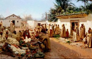 Arabisk landsbyscene
