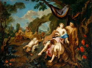 Bacchus og Ariadne, ca. 1725