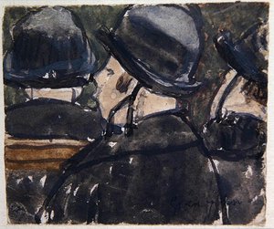 Chapeaux aux Brides (akvarell på papir) av Gwen John