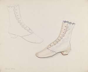 Quaker bryllupssko, ca. 1936. av Gwyneth King