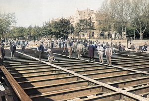 1896-17 jernbane Aréna gate György Klösz 2 (farget) av György Klösz