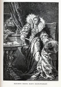 Elizabeth signerer Marys dødsdom, 1882 av Gyula Benczúr