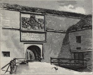 Porten til den gamle festningen i Komárno, 1890-tallet av Gyula Háry