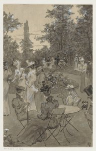 Fritidsmennesker i en park