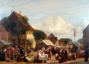 Markedsdag i Fredericia av H.J. Hammer