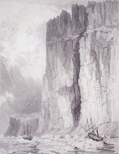 Situasjonen til H.M. Ships Hecla & Fury, 1. august 1825, fra 