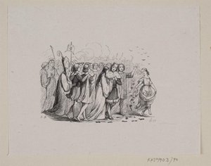 Illustrasjon til "De ville svanene" i H.C. Andersen, "Eventyr og historier", bind 1 av H.P. Hansen