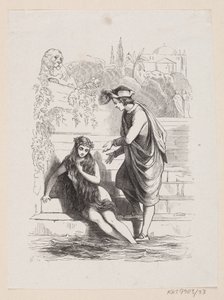 Illustrasjon til "Den lille havfruen" i H.C. Andersen, "Eventyr og historier", bind 1 av H.P. Hansen