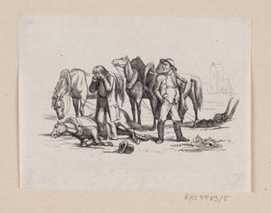 Illustrasjon til "Lille Claus og store Claus" i H.C. Andersen, "Eventyr og historier", bind 1 av H.P. Hansen