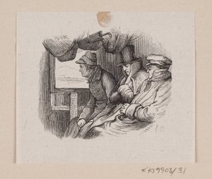 Illustrasjon til "Lykkens Kalosker" i H.C. Andersen, "Eventyr og historier", bind 1 av H.P. Hansen