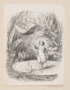 Illustrasjon til «Tommelise» i H.C. Andersen, "Eventyr og historier", bind 1