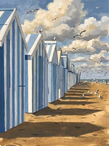 Strandhytter ved kysten av HUGO