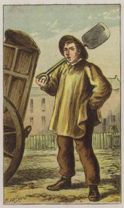 Dustman (farge litho) av H.W. (after) Petherick