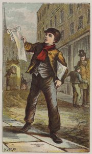 Avisgutt (farge litho)