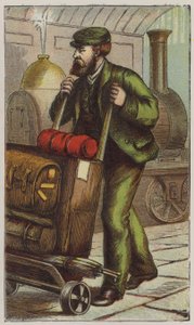 Railway Porter (farge litho)