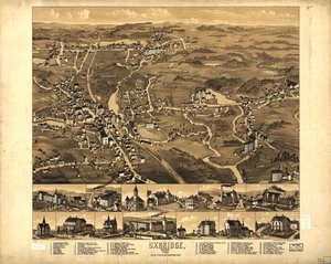 Uxbridge, Mass. 1880. av H. Beck and Pauli Bigelow
