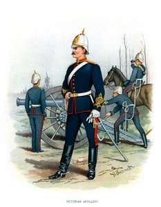 Viktoriansk artilleri, c1890.