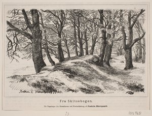 Fra hestehaven ved Fredriksborg av H. C. Henneberg