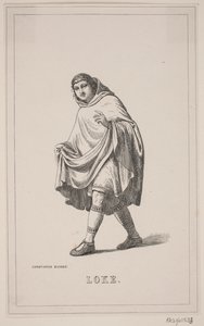 Loke. Illustrasjon for Fabricius 'Historie om Danmark 1, 108.