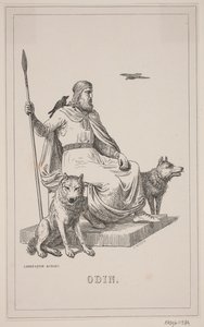 Odin. Illustrasjon for Fabricius 