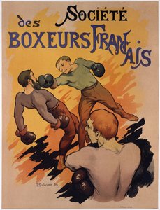 Plakat som reklamerer for Society of French Boxers, 1894