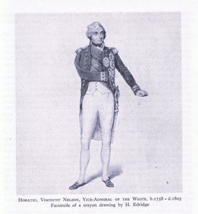 Horatio, Viscount Nelson, fra British Adventure utgitt av Collins av H. Eldridge
