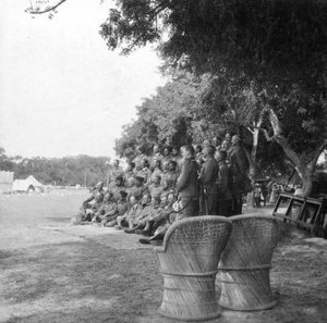 HM Amir, Lord Kitchener og ansatte, Agra, India, 1900-tallet.