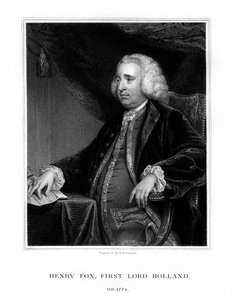 Henry Fox, 1st Baron Holland, Whig-statsmann, 1832. av H. Robinson