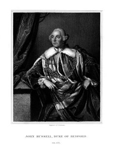 John Russell, 4. hertug av Bedford, britisk statsmann, 1832.
