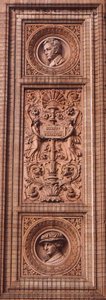 Detalj av fasaden til Hamburger Kunsthalle (bilde) av H. v. d. Schirrmacher G. T. and Erbe A. Hude