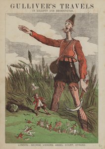 Gullivers reiser i Lilliput og Brobdingnag (farge litho)
