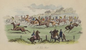 Illustrasjon for Lewis Arundel eller The Railroad of Life av Frank E Smedley (farget gravering) av after Hablot Knight Browne