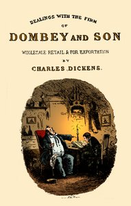 Dombey & Son av Charles Dickens. Tittelside av Hablot Knight Browne