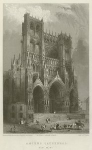 Amiens katedral, vestfronten av Hablot Knight Browne