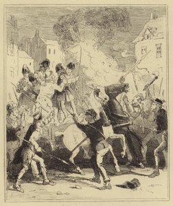 Birmingham-opptøyer av Hablot Knight Browne