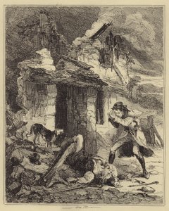 Bowke finner sin far drept av Hablot Knight Browne
