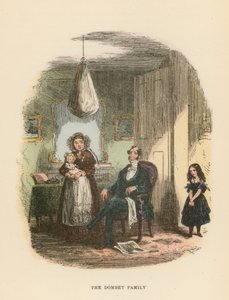 Illustrasjon for Dombey and Son av Hablot Knight Browne