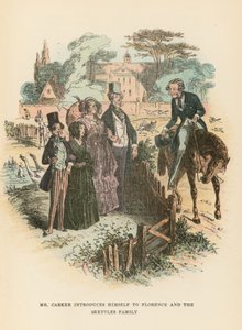 Illustrasjon for Dombey and Son av Hablot Knight Browne